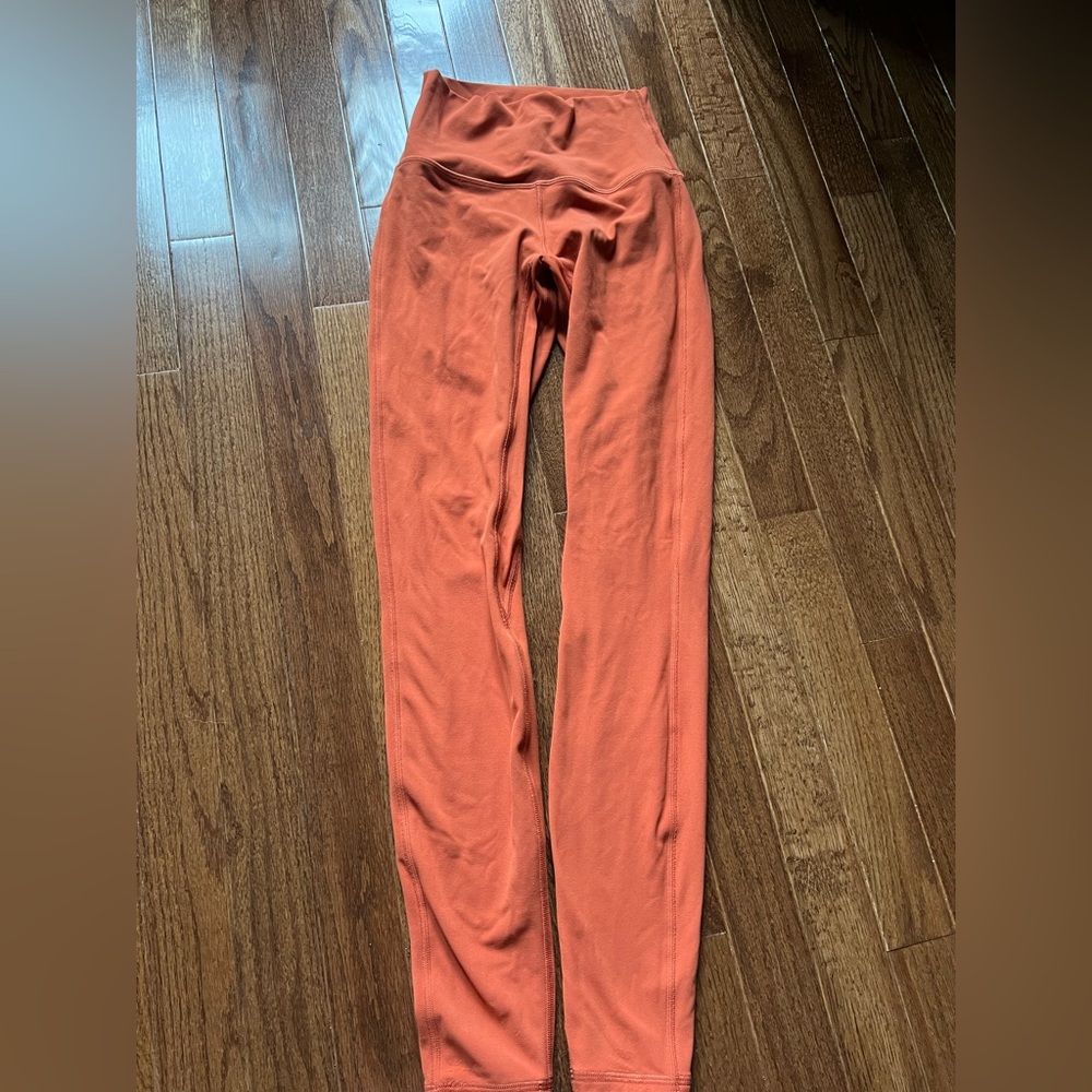 Lululemon cayenne burnt orange Align leggings
